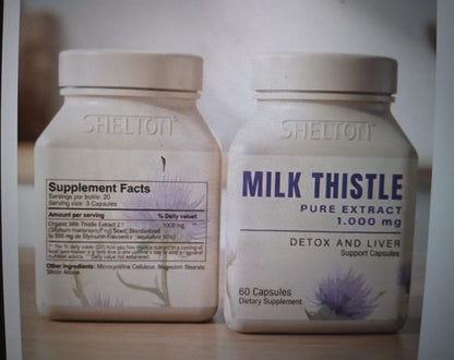 MILK THISTLE 1000mg x 60 Capsulas, [Desintoxicante Apático]