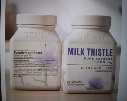 MILK THISTLE 1000mg x 60 Capsulas, [Desintoxicante Apático]