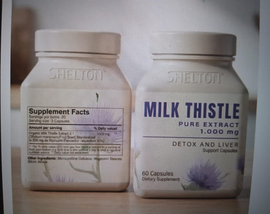 MILK THISTLE 1000mg x 60 Capsulas, [Desintoxicante Apático]